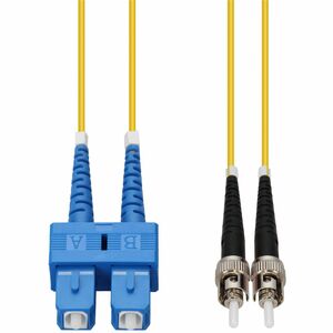 AddOn 80m SC to ST Yellow OS2 Duplex OFNR (Riser-Rated) SMF Fiber Patch Cable