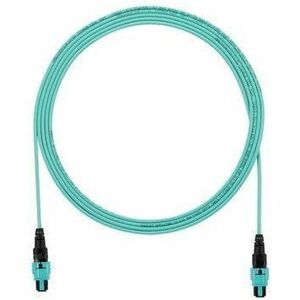 PanNet Interconnect Fiber Optic Network Cable - 22.97 ft Fiber Optic Network Cable for Network Device - First End: 1 x PanMPO Network - Female - Second End: 1 x PanMPO Network - Female - 800 Gbit/s - Plenum, OFNP - 50/125 &micro;m - Aqua
