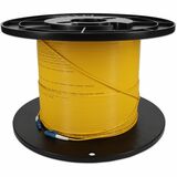 AddOn 81m LC to LC Yellow OS2 Simplex OFNP (Plenum-Rated) SMF Fiber Patch Cable