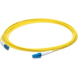 AddOn 33m LC to LC Yellow OS2 Simplex OFNP (Plenum-Rated) SMF Fiber Patch Cable