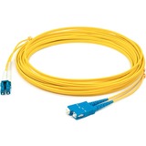 AddOn 82m SC to LC Yellow OS2 Duplex LSZH SMF Fiber Patch Cable
