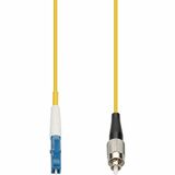 AddOn 100m LC to FC Yellow OS2 Simplex OFNP (Plenum-Rated) SMF Fiber Patch Cable
