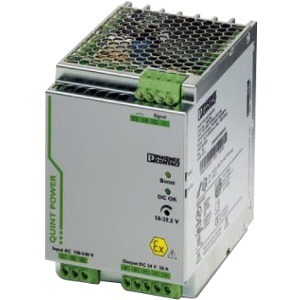 Perle QUINT-PS/1AC/CO - Single Phase DIN Rail Power Supply - DIN Rail - 120 V AC, 230 V AC, 410 V DC, 90 V DC Input - 24 V DC Output - 480 W - 93% Efficiency