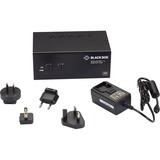 Black Box KVM Switch - Dual-Monitor, DisplayPort 1.2, 4K 60Hz, USB 3.0 Hub, Audio - 2 Computer(s) - 1 Local User(s) - 3840 x 2160 - 6 x USB - 6 x DisplayPort - TAA Compliant