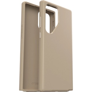 OtterBox Galaxy S23 Ultra Case Symmetry Series Antimicrobial - For Samsung Galaxy S23 Ultra Smartphone - Don't Even Chai (Brown) - Drop Resistant, Bacterial Resistant, Shock Absorbing - Synthetic Rubber, Polycarbonate, Plastic