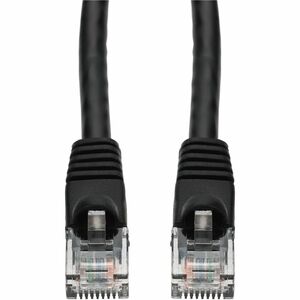 AddOn 60ft Black CAT 6 PVC Ethernet Cable Snagless Bubble Boot RJ-45 M/M