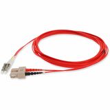 AddOn 4m SC to LC Red OM1 Duplex OFNR (Riser-Rated) MMF Fiber Patch Cable