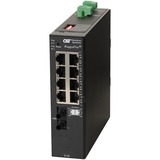 Omnitron Systems RuggedNet Unmanaged Ruggedized Industrial Gigabit, MM ST, RJ-45, Ethernet Fiber Switch