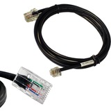 apg® Printer Interface Cable | CD-102B Cable for Cash Drawer to Printer | 1 x RJ-12 Male - 1 x RJ-45 Male | Connects to TPG and Ithaca Printers
