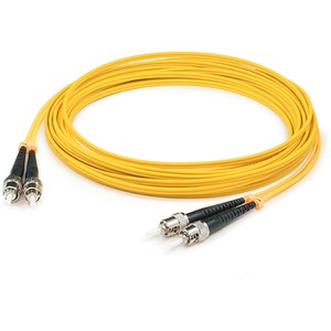 AddOn 36m ST to ST Yellow OS2 Duplex OFNR (Riser-Rated) SMF Fiber Patch Cable