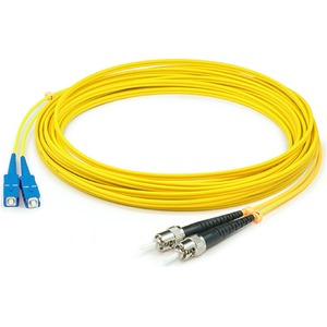 AddOn 47m ST to SC Yellow OS2 Duplex LSZH SMF Fiber Patch Cable
