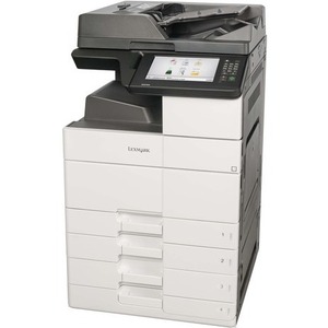 Lexmark MX911dte Wireless Laser Multifunction Printer - Monochrome - Copier/Printer/Scanner - 55 ppm Mono Print - 1200 x 1200 dpi Print - Automatic Duplex Print - Up to 300000 Pages Monthly - 2150 sheets Input - 600 dpi Optical Scan - Monochrome Fax - Gigabit Ethernet - Wireless LAN - USB - For Plain Paper Print