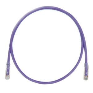 PANDUIT Cat.6 UTP Patch Cord - RJ-45 Male Network - RJ-45 Male Network - 25ft - Violet, Clear