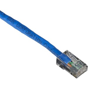 Black Box GigaTrue Cat.6 UTP Patch Network Cable - Category 6 Network Cable for Network Device, Patch Panel, Wallplate - First End: 1 x RJ-45 Network - Male - Second End: 1 x RJ-45 Network - Male - Patch Cable - 24 AWG - Blue - 25 - TAA Compliant