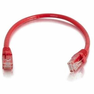 Quiktron Q-Series Patch Cords, CAT6, booted, Red, 2 FT - 6 ft Category 6 Network Cable for Network Device - First End: 1x RJ-45 Network - Male - Second End: 1x RJ-45 Network - Male - Patch Cable - Gold Plated Connector - CM - 24 AWG - Red