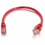 Quiktron Q-Series Patch Cords, CAT6, booted, Red, 2 FT