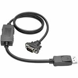 Eaton Tripp Lite Series DisplayPort 1.2 to VGA Active Adapter Cable (DP with Latches to HD15 M/M), 3 ft. (0.9 m), TAA