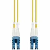 AddOn 15m LC (Male) to LC (Male) Straight Yellow OS2 Duplex Fiber OFNR (Riser-Rated) TAA Compliant Patch Cable