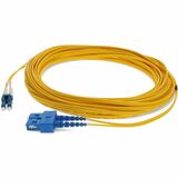 AddOn 24m SC to LC Yellow OS2 Duplex OFNR (Riser-Rated) SMF Fiber Patch Cable