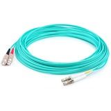 AddOn 57m SC to LC Aqua OM4 Duplex OFNR (Riser-Rated) Fiber Patch Cable