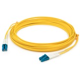 AddOn 68m LC to LC Yellow OS2 Duplex OFNR (Riser-Rated) SMF Fiber Patch Cable