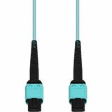 AddOn 1m MPO/UPC to MPO/UPC Aqua OM4 OFNP (Plenum-Rated) 12-Strand Fiber Patch Cable