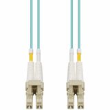 AddOn 3m LC to LC Aqua OM4 Duplex Armored Fiber Patch Cable