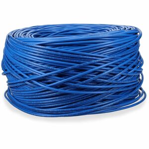 AddOn 500ft Non-Terminated Blue CAT 6 Plenum-Rated Bulk Cable