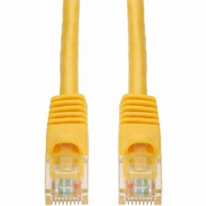 AddOn 16ft Yellow CAT 6 PVC Ethernet Cable Snagless Bubble Boot RJ-45 M/M