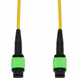 AddOn 5m MPO/APC to MPO/APC Yellow OS2 Duplex OFNR (Riser-Rated) 12-Strand SMF Type-A (Straight) Fiber Patch Cable