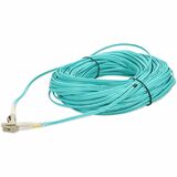 AddOn 92m LC to LC Aqua OM4 Duplex OFNP (Plenum-Rated) Fiber Patch Cable