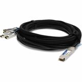 AddOn Arista Networks® CAB-Q-S-0.5M to Dell® 332-1664 Compatible TAA Compliant 40GBase-CU QSFP+ to 4xSFP+ Direct Attach Cable (Passive Twinax, 0.5m)