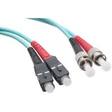 Axiom SC/ST 10G Multimode Duplex OM3 50/125 Fiber Optic Cable 7m