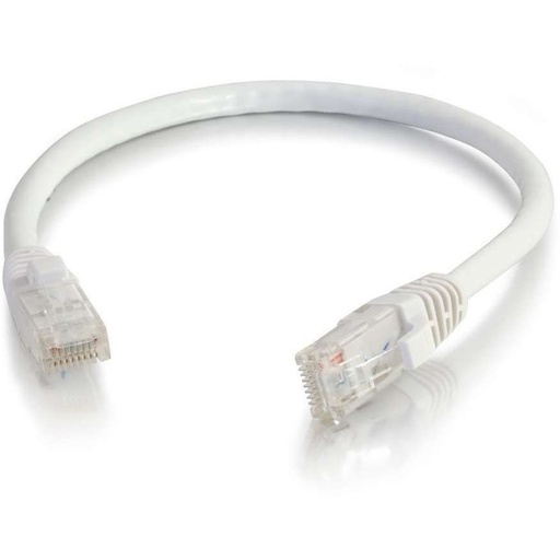 Quiktron 1ft Q-Series Cat6a Snagless (UTP) Ethernet Network Patch Cable, CM Rated - White