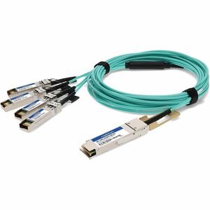 AddOn Juniper Networks® JNP-100G-AOCBO-5M Compatible 100GBase-AOC QSFP+ to 4xSFP+ Direct Attach Cable (850nm, MMF, 5m)
